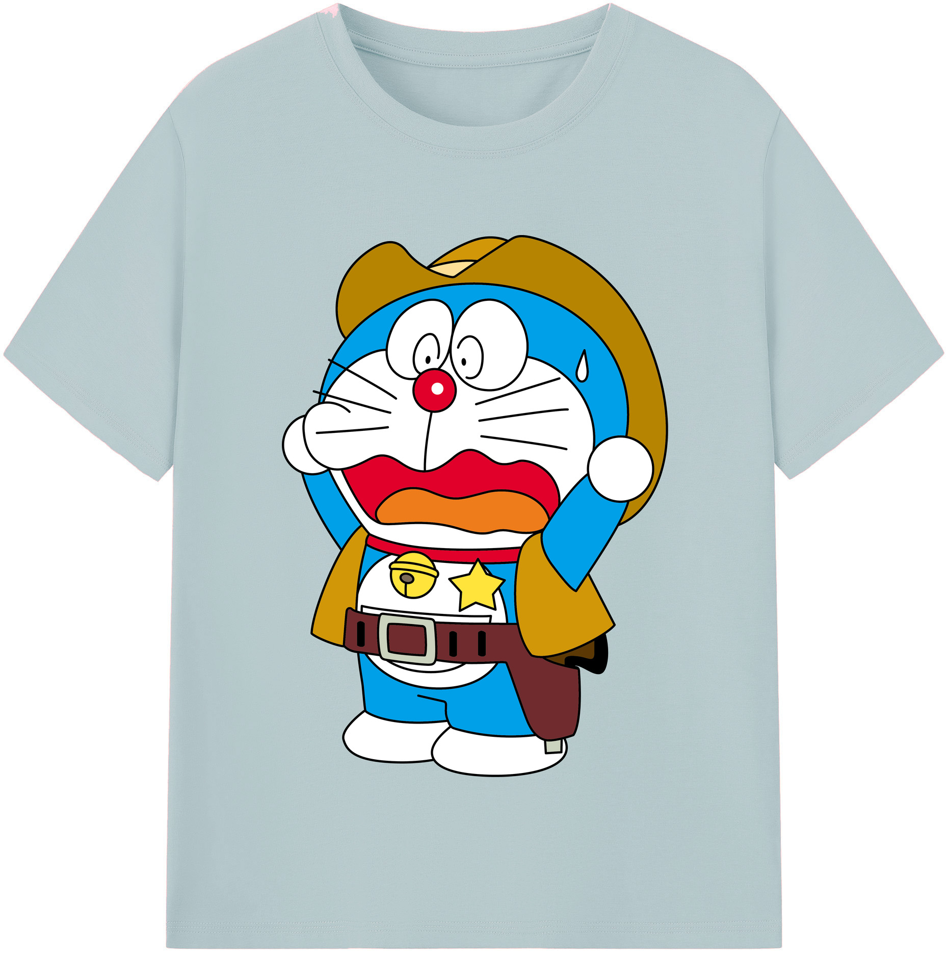 （画像用） ドラえもん Doraemon 綿100％半袖Tシャツ（フロントプリント）